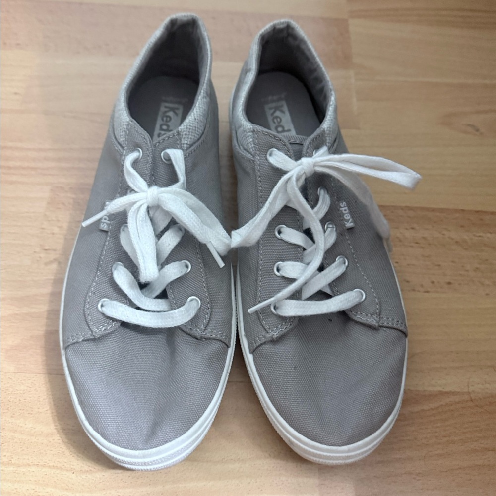 Keds Light Gray Canvas Sneakers